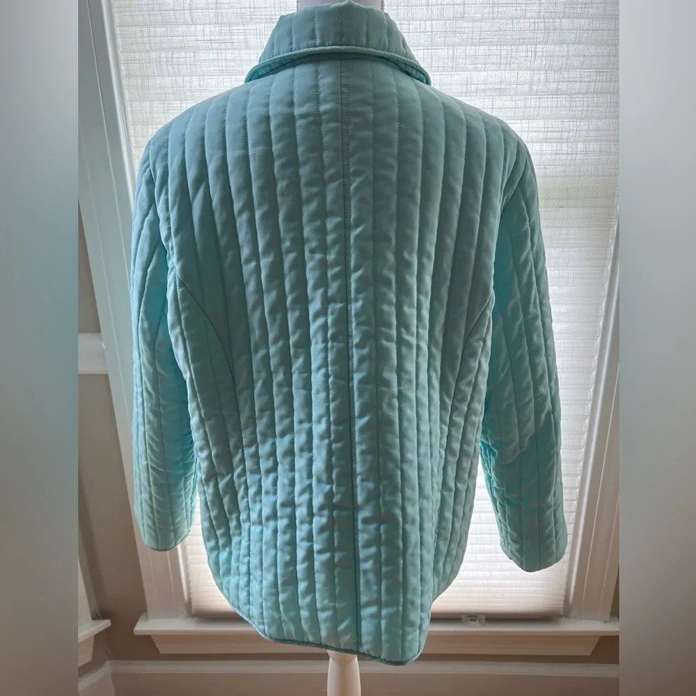 🔥🔥Chicos Light Blue Puffer Light Jacket Size 3 - Picture 5 of 10